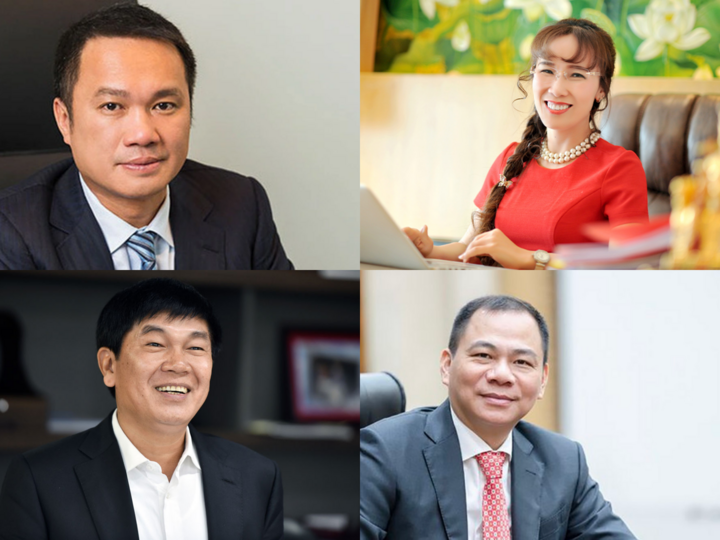 Top 10 richest people on Vietnam stock exchange.