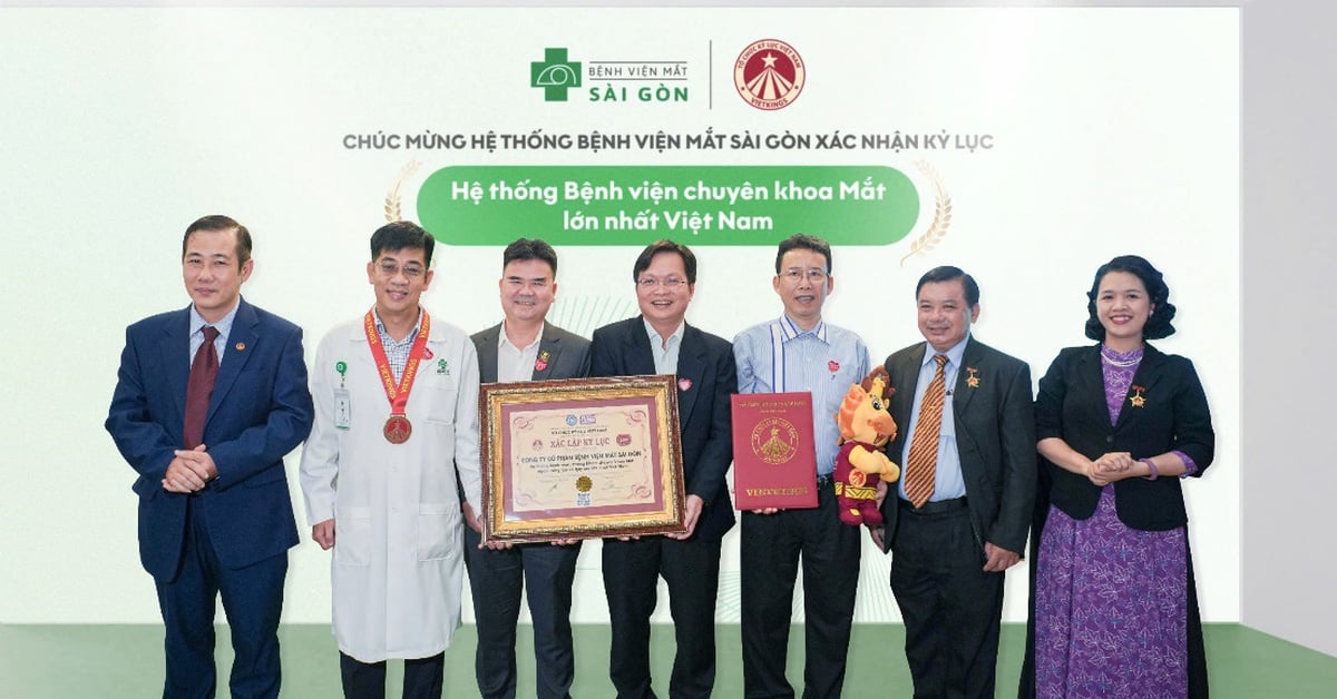 Hệ thống bệnh viện Mắt Sài Gòn được xác nhận kỷ lục