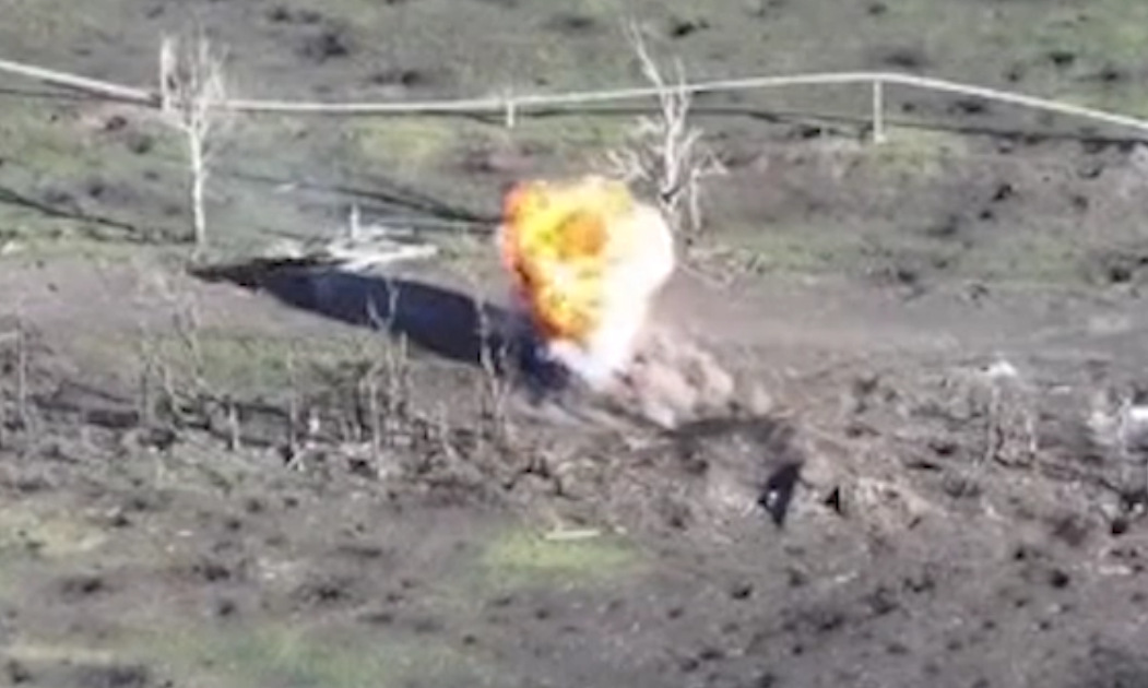 Russian tank survives being hit by two Ukrainian missiles