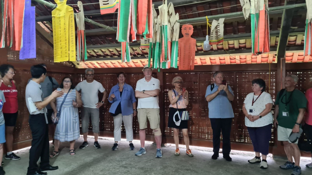 Tourists visit the church in Bang Ca commune, Ha Long city.