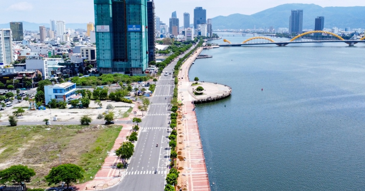 Land along the river in Da Nang costs 286 million VND/m2, much higher than the price in the central area