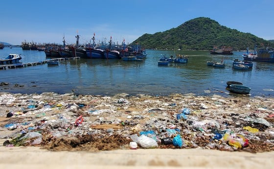 Garbage floods estuaries and fishing ports in Binh Dinh photo 13