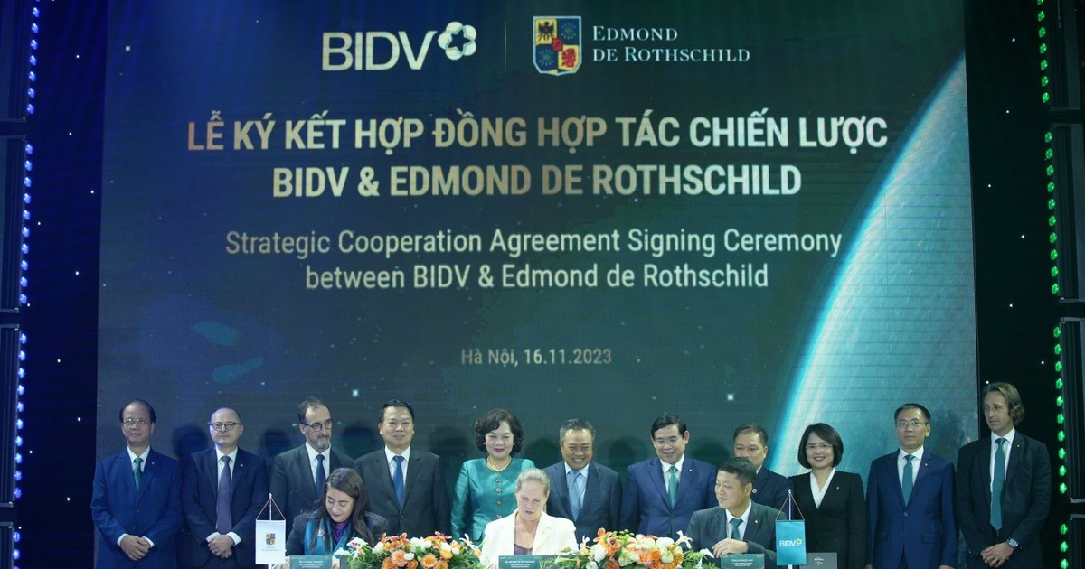 BIDV y Edmond de Rothschild forman una asociación estratégica para brindar servicios líderes de banca privada en Vietnam.