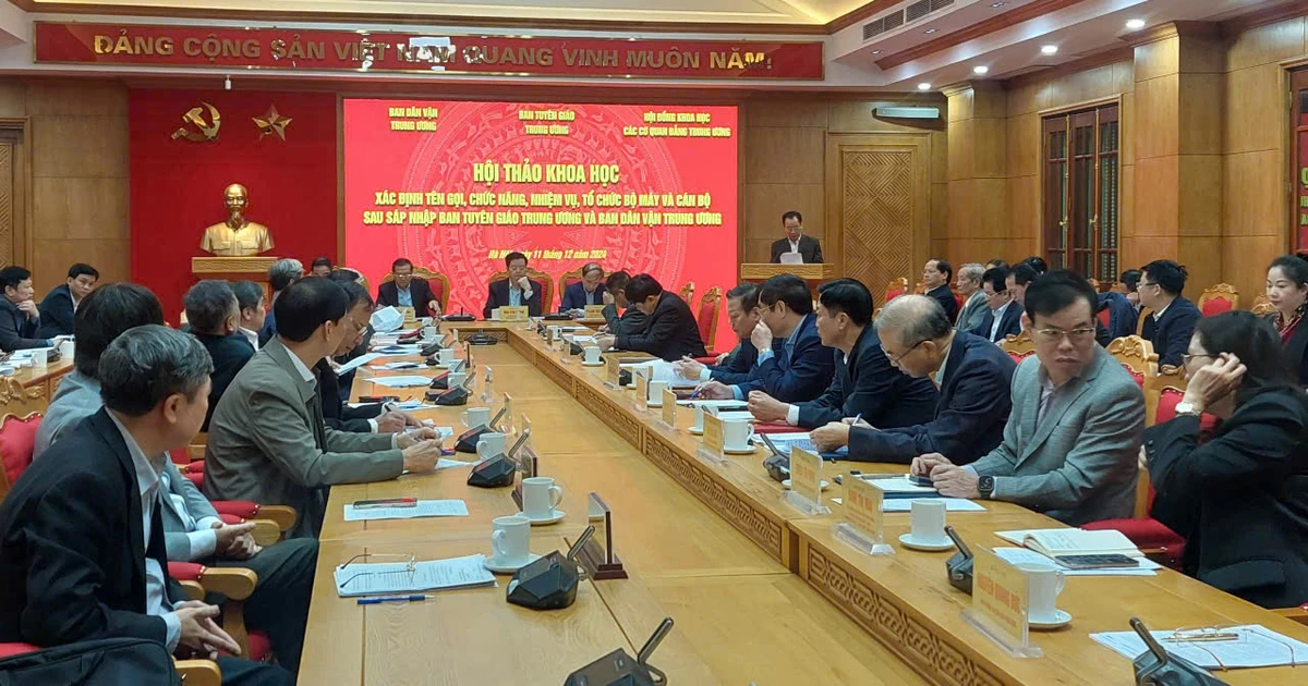 Workshop to determine names, functions and tasks of two Central Party Committees after merger