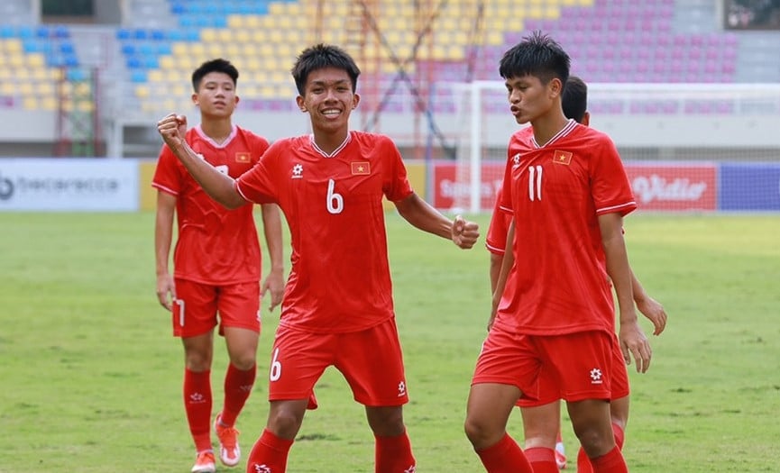 U16 Vietnam besiegt Myanmar mit 5:1 und zieht ins Halbfinale des Südostasien-Turniers ein