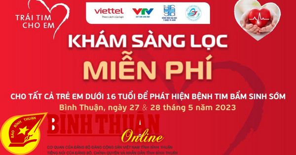 “Trái tim cho em” sẽ đến với trẻ em Bình Thuận