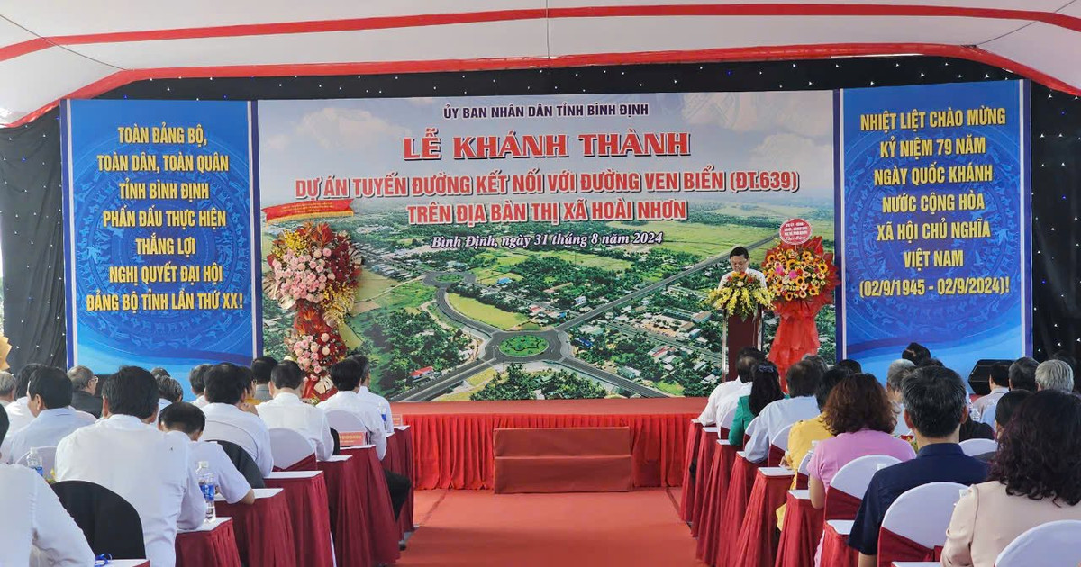 Binh Dinh inaugurates project of connecting road with coastal road worth nearly 800 billion VND