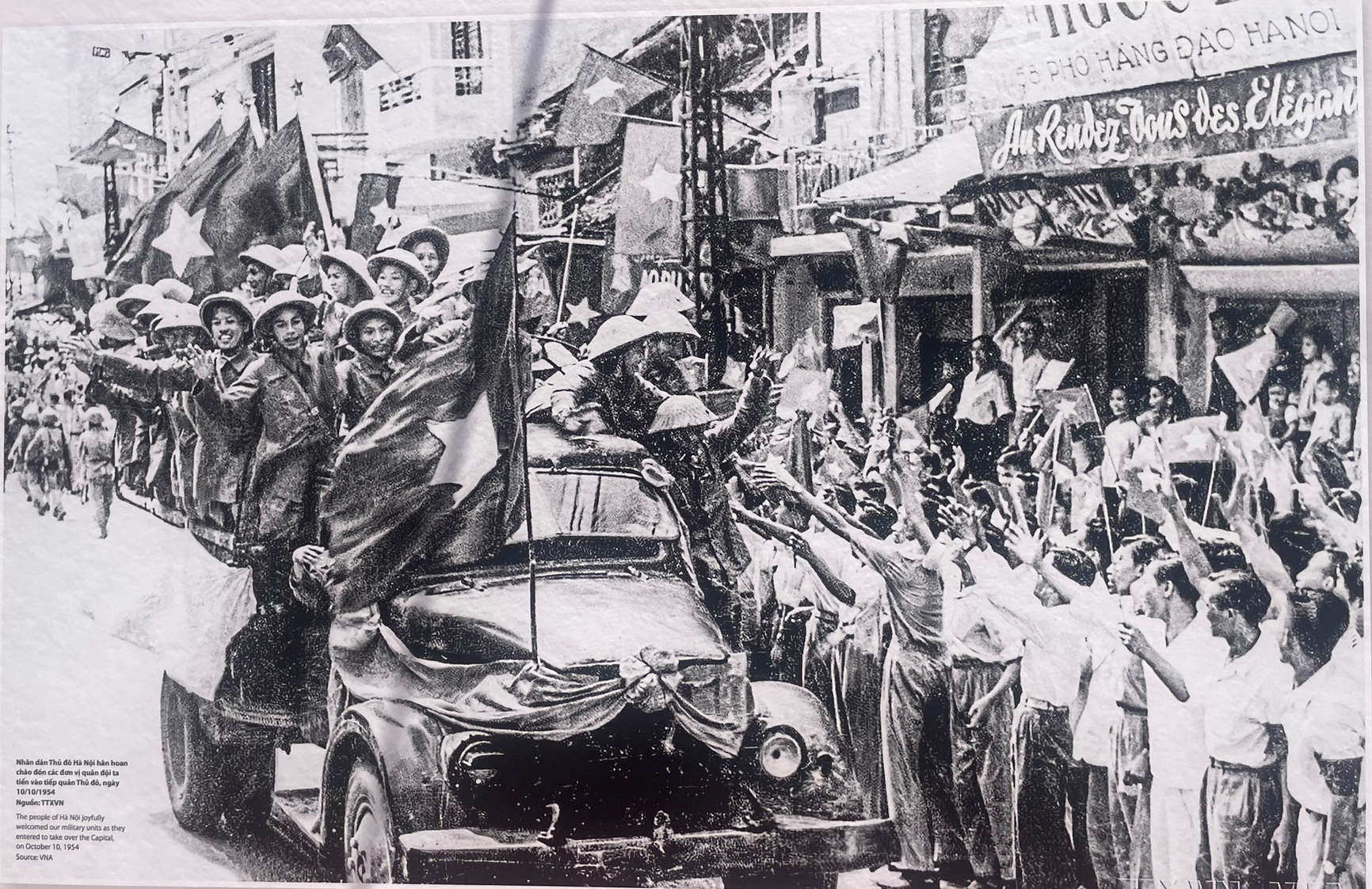 The emotions of the soldiers returning to the capital 70 years ago are intact.