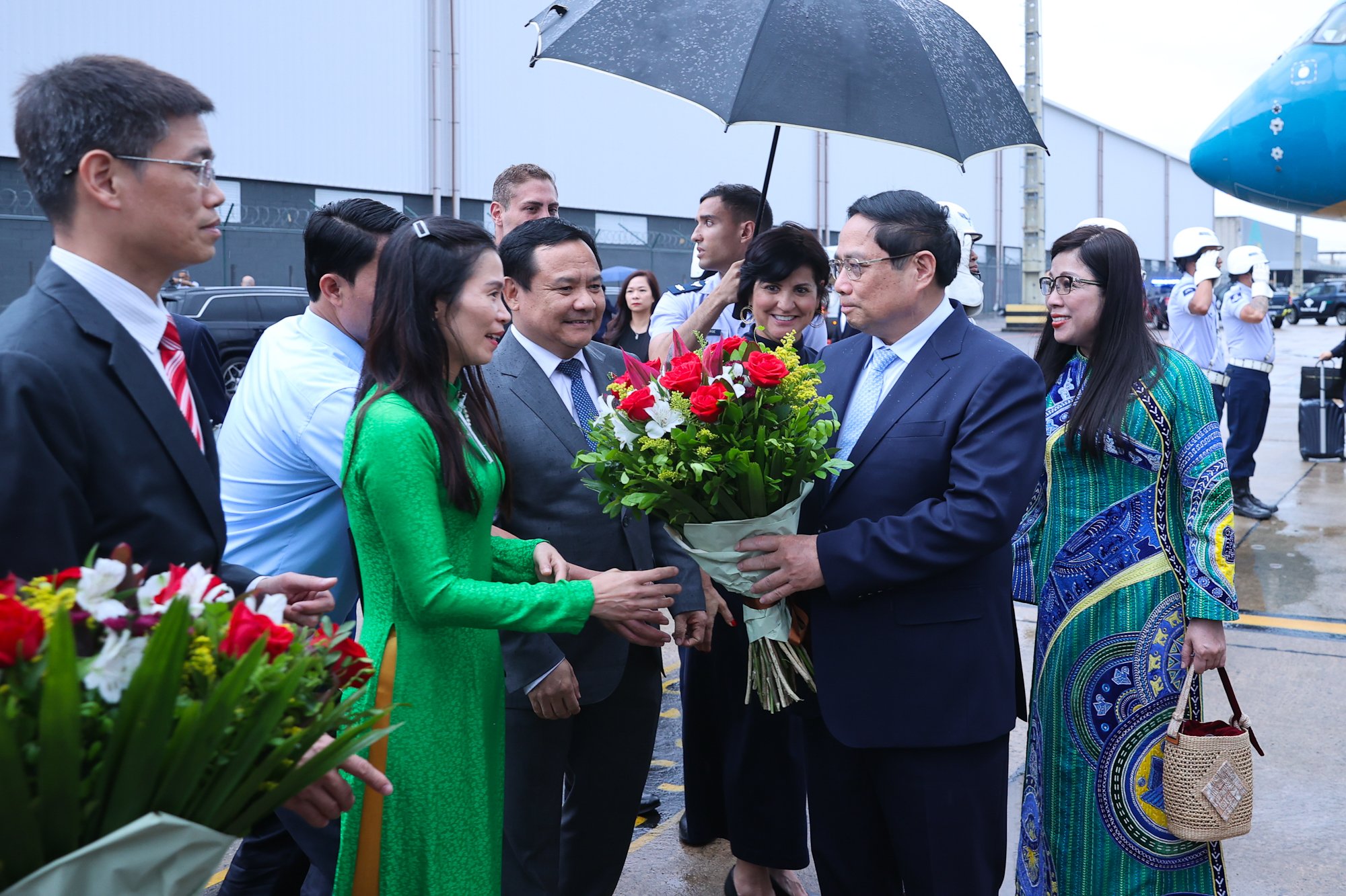 Prime Minister Pham Minh Chinh arrives in Brazil to begin working trip to attend G20 Summit