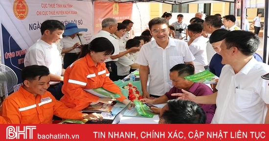 Địa phương đầu tiên của Nghi Xuân tổ chức ngày hội chuyển đổi số