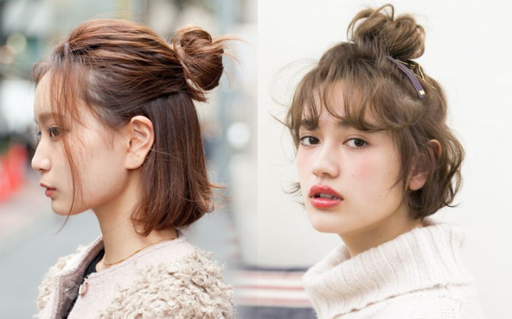 Trendy Kurzhaarfrisuren helfen Ihnen, Ihre Persönlichkeit mit Ao Dai zu zeigen – 8