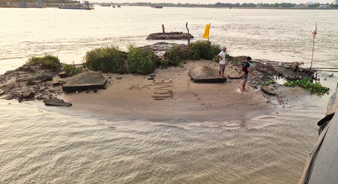 Tan Phong Islet in the middle of Tien River. Photo: Nam An