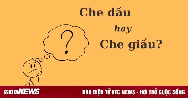 Thử thách Tiếng Việt: 'Che dấu' hay 'che giấu'?