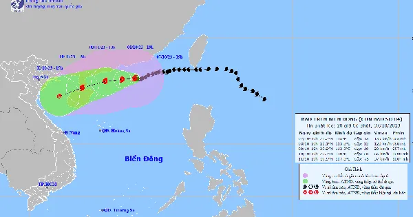 La tormenta No. 4 que ingresa al Golfo de Tonkín se debilitará rápidamente hasta convertirse en una zona baja.