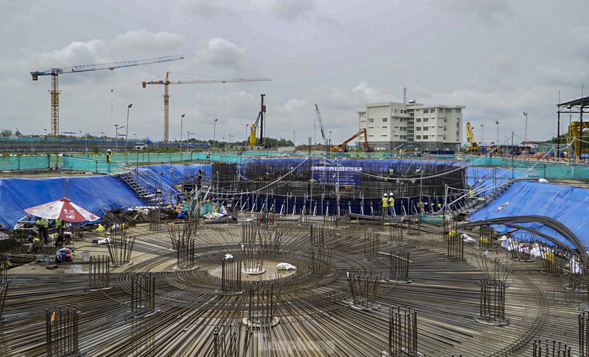 ภาพระยะใกล้ของโรงบำบัดน้ำเสียมูลค่า 6,000 พันล้านดอง ซึ่งเป็นโรงบำบัดน้ำเสียที่ใหญ่ที่สุดในเอเชียตะวันออกเฉียงใต้ ในนครโฮจิมินห์ ภาพที่ 6