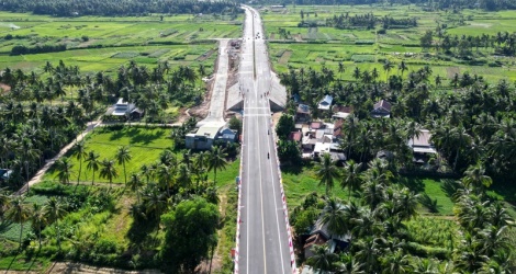 Binh Dinh eröffnet Verkehrsroute zwischen Nord-Süd-Schnellstraße