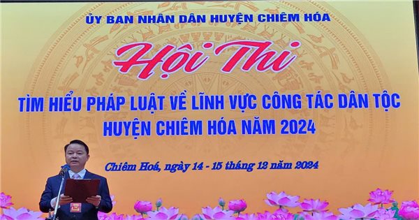 Chiêm Hoá (Tuyên Quang): Ấn tượng Hội thi tìm hiểu pháp luật về lĩnh vực công tác dân tộc