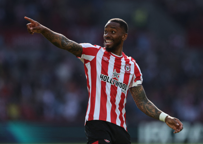 Tiền đạo Ivan Toney trong trận Brentford gặp Nottingham Forest vào ngày 29/4/2023. Ảnh: Reuters