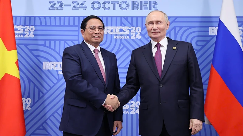 Pham Minh Chinh 총리와 Vladimir Putin 러시아 대통령 간의 회담