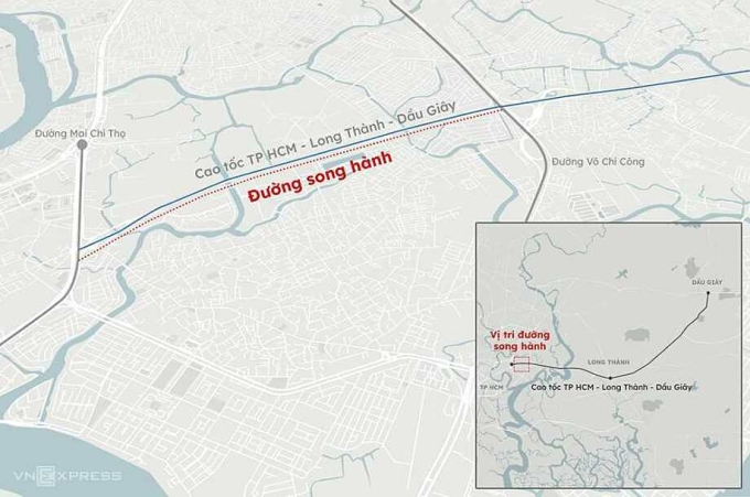 Parallel route direction. Graphics: Khanh Hoang