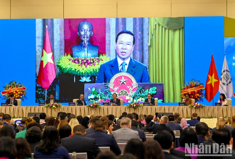 [Photo] Cérémonie d'ouverture de la 9e Conférence mondiale des jeunes parlementaires photo 6