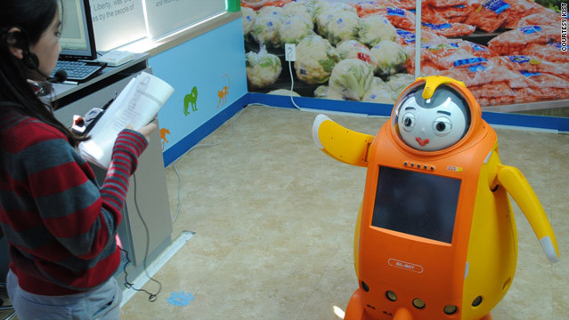 Des robots intelligents ont été testés dans des salles de classe en Corée du Sud. Photo : CNN