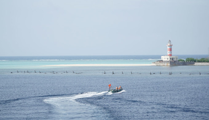 Un coin de l'île de Nam Yet (archipel de Truong Sa). Photo : Hong Phuong