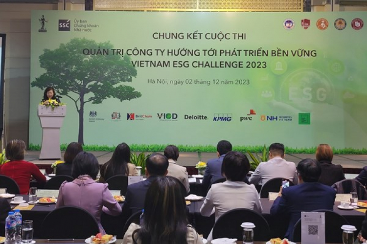 Academy of Finance wins the final round at Vietnam ESG Challenge 2023