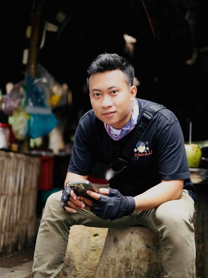 Phước Du Hí - Vlogger du lịch người Bình Định có hơn 200.000 người theo dõi trên tiktok. Ảnh: Nhân vật cung cấp