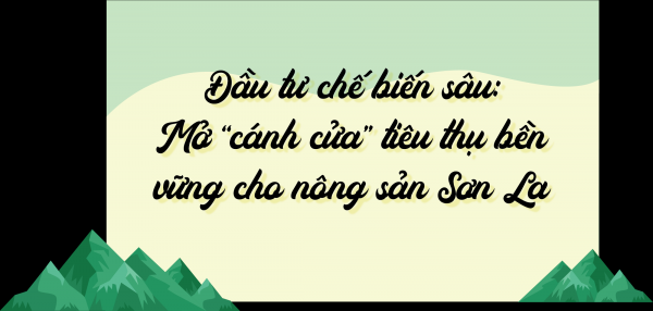 Đầu tư chế biến sâu: Mở “cánh cửa” tiêu thụ bền vững cho nông sản Sơn La