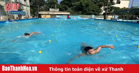 Thiệu Hóa phát động Toàn dân tập luyện môn bơi phòng, chống đuối nước và Giải bơi, lặn năm 2023