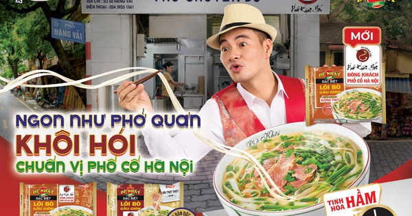 Acecook Vietnam은 하노이의 유명한 Pho Khoi Hoi와 결합합니다.