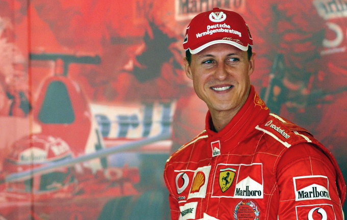 Michael Schumacher trong thời gian thi đấu cho Ferrari từ 1996 đến 2006. Ảnh: AFP