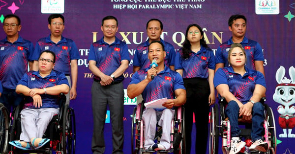 Đoàn thể thao người khuyết tật Việt Nam xuất quân tham dự ASEAN Paragames 12