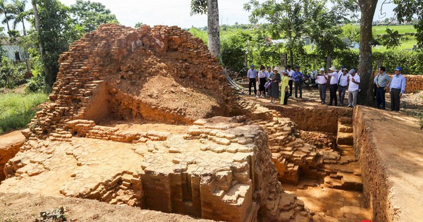 Viele neue Entdeckungen nach der archäologischen Ausgrabung des Nationaldenkmals der Lieu Coc Twin Towers