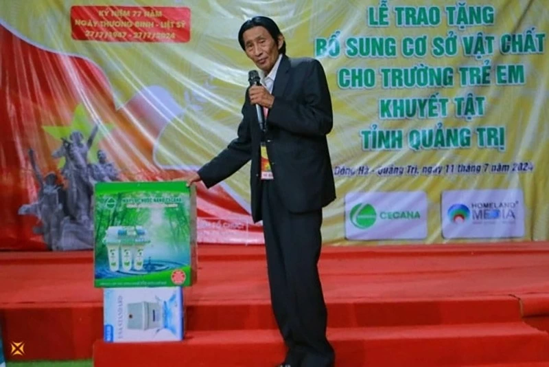 Đại diện Cecana trong một sự kiện thiện nguyện tại tỉnh Quảng Bình tháng 7/2024.