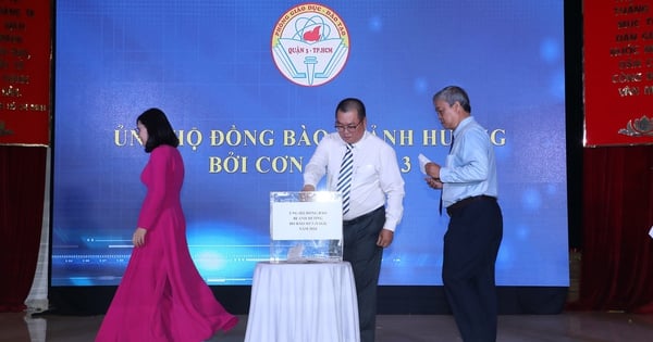 Ngành giáo dục TP.HCM vận động ủng hộ đồng bào bị ảnh hưởng bão Yagi