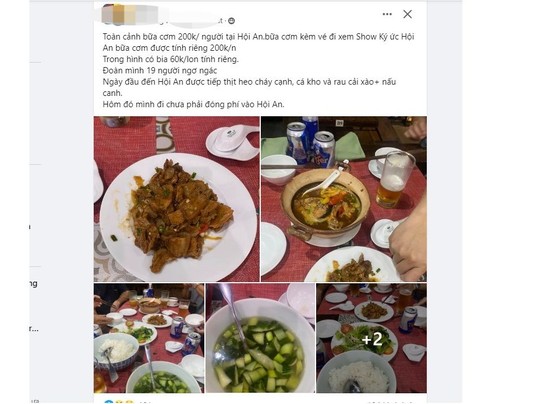 Les clients accusent un restaurant de Hoi An de vendre des repas à 200 000 VND par personne, que disent-ils ? photo 1