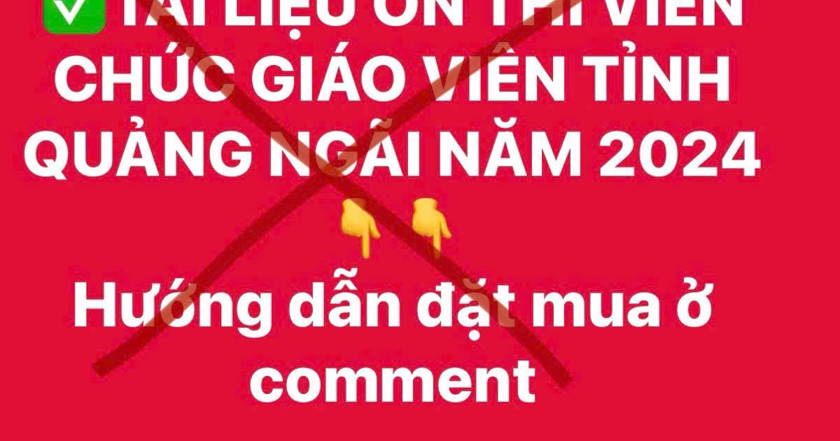 Tài liệu ôn thi tuyển giáo viên được bán trước khi có kế hoạch tuyển dụng