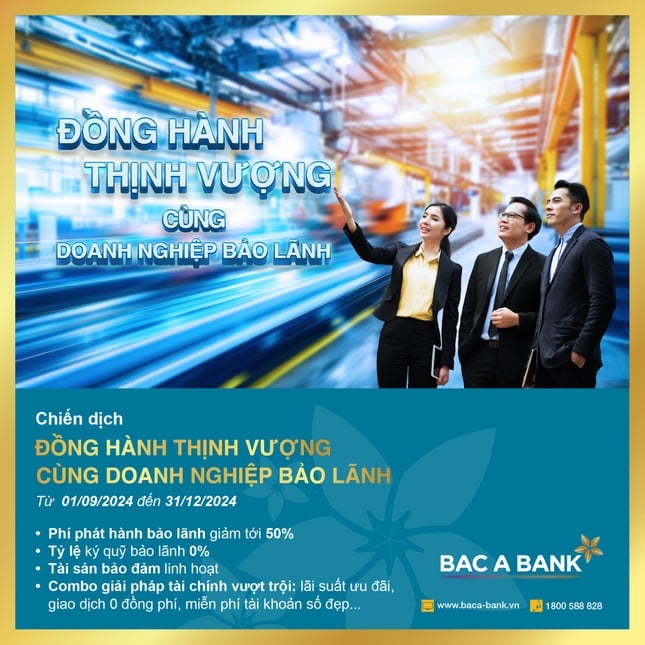 Bac A Bank triển khai combo 'siêu ưu đãi' dành cho doanh nghiệp bảo lãnh