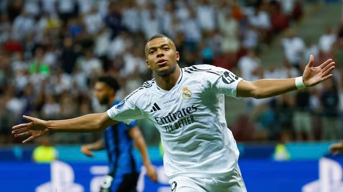 Mbappe scores to help Real Madrid win the European Super Cup