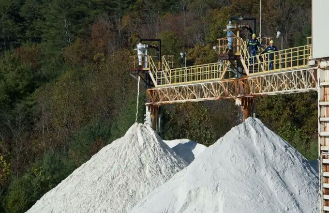 Sibelco exploite du minerai de quartz à Spruce Pine. Photo : Sibelco