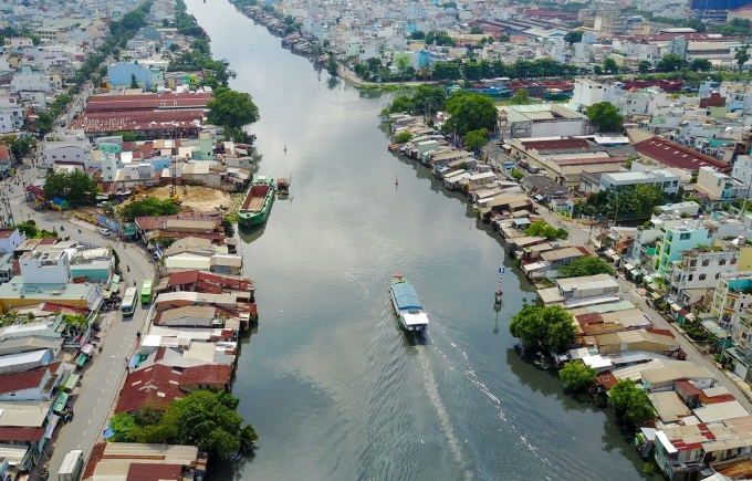 ប្រឡាយ Doi ស្រុក 8 មើលឃើញពីខាងលើ។ រូបថត៖ Quynh Tran