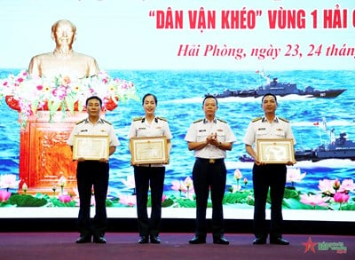 Vùng 1 Hải quân: Bế mạc và trao giải Hội thi “Dân vận khéo”