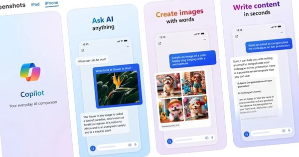 Microsoft phát hành miễn phí ứng dụng Copilot đến iOS