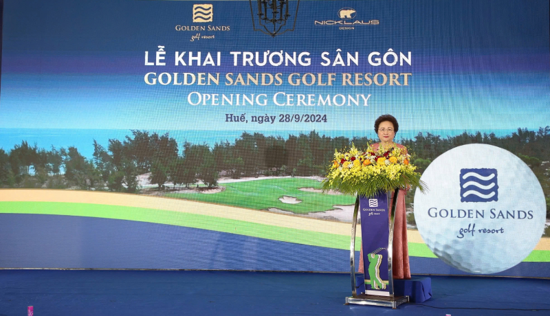 BRG Group Chairwoman Nguyen Thi Nga tells the story of 135 days of lightning speed in creating a masterpiece golf course in Hue