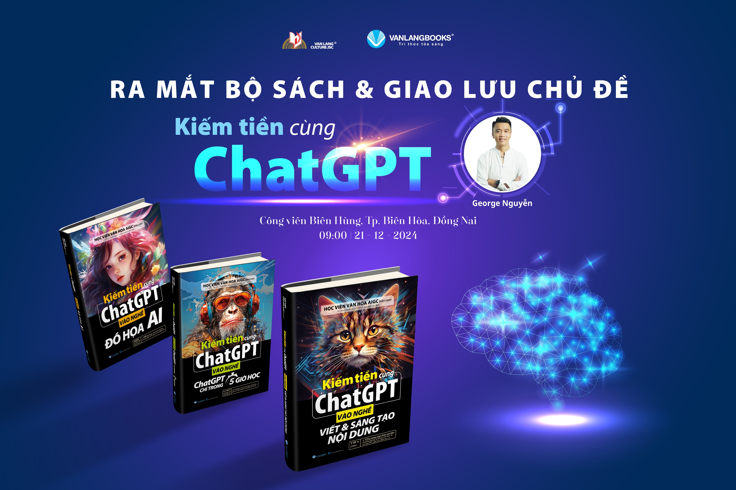 Sự kiện ra mắt Bộ ba sách Kiếm tiền cùng Chat GPT