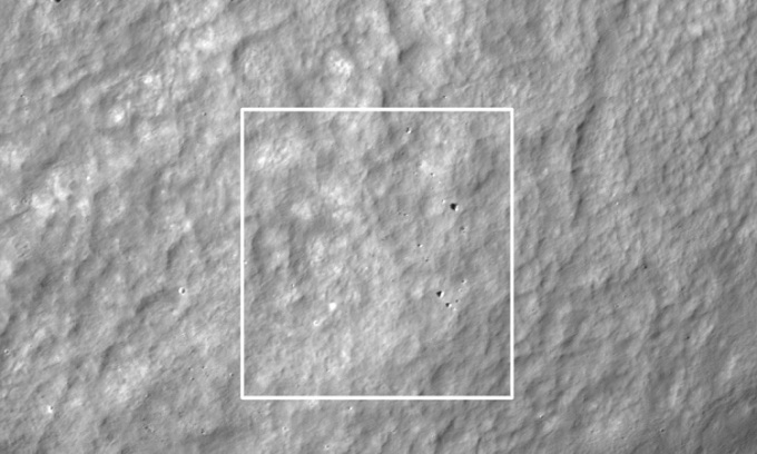 Místo přistání stanice Hakuto-R na Měsíci. Foto: NASA