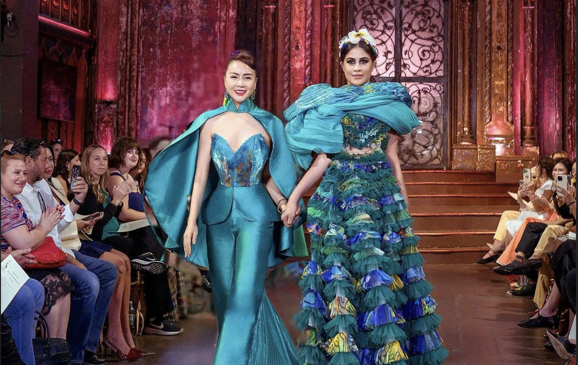 Tuyet Le shows fashion at New York Couture Fashion Week