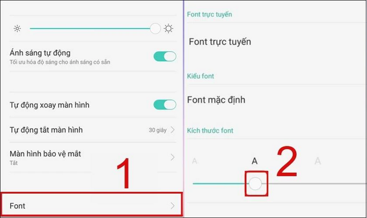 วิธีเปลี่ยนฟอนต์บนโทรศัพท์ OPPO - 2